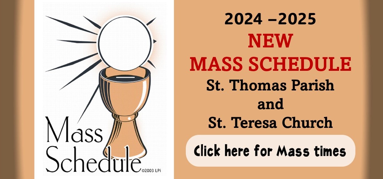 2024-2025 Mass Schedule